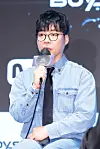 Jeong Woo-yeong, producer of Mnet's ″Boys II Planet K″ K-pop audition show, speaks during a press conference on July 16 in western Seoul. [CJ ENM]