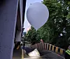 A waste balloon launched by North Korea is seen landing on a street in Incheon on June 2. [YONHAP]