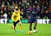 Wolverhampton Wanderers forward Hwang Hee-chan, left, in action during the Premier League match against Nottingham Forest at Molineux Stadium in Wolverhampton, England on Jan. 6. [REUTERS/YONHAP]