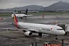 An Asiana Airlines plane is parked at Gimpo International Airport on Aug. 27. [YONHAP]