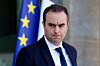 France's Minister of Armed Forces Sebastien Lecornu leaves the Élysée presidential palace after the weekly cabinet meeting in Paris on March 5. France's President Macron has appointed Defense Minister Sebastien Lecornu as Prime Minister to Matignon, the Elysee presidential Palace, announced on Sept. 9. [AFP/YONHAP]