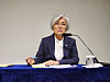 Kang Kyung-wha, South Korean ambassador to the United States, speaks during a press meeting in Washington on Nov. 18. [YONHAP]