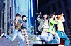 Boy band Cortis performs B-side “GO!” during a showcase for the release of its first EP, ″Color Outside the Lines,″ at the Blue Square in central Seoul on Aug. 18. [DANIELA GONZALEZ PEREZ]