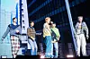 Boy band Cortis performs B-side “GO!” during a showcase for the release of its first EP, ″Color Outside the Lines,″ at the Blue Square in central Seoul on Aug. 18. [DANIELA GONZALEZ PEREZ]