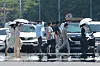 Heat haze rises from Yeouidae-ro, a street in Yeouido, Yeongdeungpo District, western Seoul, on July 25, as most regions across the country are under heat wave advisories. [YONHAP]