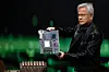 Nvidia's CEO, Jensen Huang, looks on as he answers questions from members of the media at a press event in Taipei, Taiwan on May 21. [REUTERS/YONHAP]