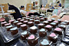 Dubai chewy cookies, prepared as thank-you gifts to blood donors, sit on display at a blood donation center in Busan on Jan. 23. [YONHAP]