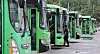 Buses are parked at a village bus depot in Seoul on May 22. [NEWS1]