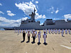 A ceremony marking the arrival of the Philippine Navy's Miguel Malvar-class frigate, built by Korea’s HD Hyundai Heavy Industries, is held at the Subic naval base on Luzon Island in northern Philippines on April 8. [EMBASSY OF THE REPUBLIC OF KOREA IN THE PHILIPPINES]