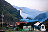 A firefighting helicopter works to extinguish a wildfire in Inje County, Gangwon, on April 26. [NEWS1]