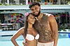 This image released by Peacock shows Amaya Espinal, left, and Bryan Arenales from the reality series ″Love Island USA.″ [AP/YONHAP]