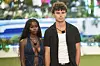 This image released by Peacock shows Olandria Carthen, left, and Nicolas ″Nic″ Vansteenberghe from the reality series ″Love Island USA.″ [AP/YONHAP]