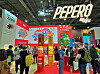 Confectionary firm Lotte Wellfood showcased products such as its Pepero chocolate biscuits at a booth at SIAL Paris on Oct. 21, 2024. [YONHAP]