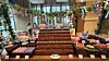 Conrad Seoul’s strawberry buffet features unlimited strawberries and a variety of pastries themed around Kuromi and My Melody. [WOO JI-WON]