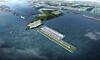 This image, provided by the Ministry of Land, Infrastructure and Transport, shows an aerial view of the planned floating airport in Busan [MINISTRY OF LAND INFRASTRUCTURE AND TRANSPORT]