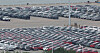 Export vehicles are parked at Pyeongtaek Port in Pyeongtaek, Gyeonggi on July 31. [NEWS1]