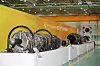 Aircraft engines that Hanwha Aerospace has produced since 1979 are on display by era at its Changwon Plant 1 in Changwon, South Gyeongsang. [HANWHA AEROSPACE]