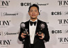 Hue Park poses with the Best Score award and Best Book of a Musical award for ″Maybe Happy Ending″ at the 78th Annual Tony Awards in New York City on June 8. [REUTERS/YONHAP]