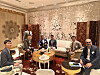 Incheon Free Economic Zone and Mumbai Metropolitan Region Development Authority officials discuss ways to collaborate on smarty city development and operation at the India Global Forum in Mumbai, India, on April 8. [INCHEON FREE ECONOMIC ZONE]