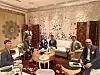 Incheon Free Economic Zone and Mumbai Metropolitan Region Development Authority officials discuss ways to collaborate on smarty city development and operation at the India Global Forum in Mumbai, India, on April 8. [INCHEON FREE ECONOMIC ZONE]