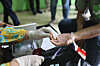 Officers from the Aceh Province National Narcotics Agency hold a urine and drug test for massage parlor workers as part of a campaign against drugs and the spread of HIV in the city community in Banda Aceh, Indonesia, on May 15. [EPA/YONHAP]