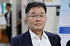 Kim Man-bae, a journalist-turned-real estate developer, a key figure in the Daejang-dong scandal, attends a court heraing at the Seoul Central District Court in Seocho District, southern Seoul on Sept. 13, 2023. [NEWS1]