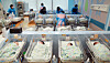 Newborn babies are seen at the CHA Ilsan Medical Center in Goyang, Gyeonggi on July 24. [YONHAP]