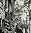 The streets of Seoul with Christmas decorations in December, 1965 [NATIONAL ARCHIVES OF KOREA]
