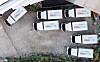 Coupang trucks are seen at a parking lot in Seoul on Nov. 21. The e-commerce company reported a data breach to personal information of around 4,500 customers on Nov. 20. [YONHAP]