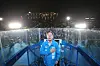 Lee Jae-myung from the liberal Democratic Party sings the Korean national anthem at his final rally site in Yeouido, western Seoul, on June 2, a day ahead of the election. [JOONGANG ILBO]