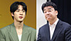 BTS member Jin, left, and food entrepreneur Paik Jong-won [YONHAP]