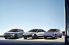 Hyundai Motor's EVs are seen in this photo provided by the company. From left, the Ioniq 5, Ioniq 6 and Kona Electric [HYUNDAI MOTOR]