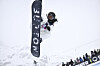 Choi Ga-on of Korea in action during the Snowboard Halfpipe competition at the FIS Snowboard, Freestyle and Freeski World Championships in St. Moritz, Switzerland, March 29. [AP/YONHAP]