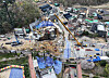 Authorities conduct a search and rescue operation for a missing worker after a tunnel under construction for section 5-2 of the Shinansan Line collapsed, in Gwangmyeong on April 16. [NEWS1]