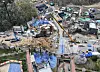 Authorities conduct a search and rescue operation for a missing worker after a tunnel under construction for section 5-2 of the Shinansan Line collapsed, in Gwangmyeong on April 16. [NEWS1]