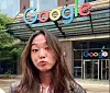 Suh Ga-eun poses in front one of Google's offices in a photo shared on her Instagram account on July 30, 2024. [SCREEN CAPTURE]