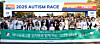 Hana Financial Group participated in the 2025 Autism Race on Nov. 1, continuing its long-running support for the annual campaign that raises awareness on autism spectrum disorder. Vice Chairman Lee Eun-hyung is shown seventh from left in the second row. [HANA FINANCIAL GROUP]