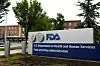 Signage is seen outside of the Food and Drug Administration headquarters in White Oak, Maryland, United States. [REUTERS/YONHAP]