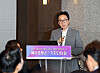 Yun Ki-wook, a professor in SNUH's Department of Pediatric Infectious Diseases, discusses the domestic release of Beyfortus, an antibody treatment for respiratory syncytial virus, during a press event at the Plaza Hotel in central Seoul on Tuesday. [SANOFI KOREA]