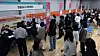 Job seekers look around booths at a job fair held at Yeongdeungpo Art Hall in Yeongdeungpo District, western Seoul, on April 30. [NEWS1]