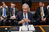 Federal Reserve Board Chairman Jerome Powell arrives for a hearing of the House Committee on Financial Services on Capitol Hill, June 24, in Washington. [AP/YONHAP]