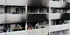 The National Forensic Service conducts an on-site inspection to determine the cause of a fire at an apartment building in Seoul's Gwanak district, on April 21. [YONHAP]