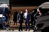 United States Director of National Intelligence Tulsi Gabbard steps out of a vehicle outside the Fulton County Election Hub and Operation Center after the Federal Bureau of Investigation (FBI) executed a search warrant there in relation to the 2020 election, according to a law enforcement official familiar with the matter, in Union City, Georgia, on Jan. 28.  [REUTERS/YONHAP]
