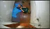 Surveillance footage from 2021 showing a Moroccan national at a foreigner detention center in Hwaseong, Gyeonggi, in the ″shrimp-tying″ position [YONHAP]