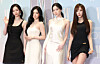 K-pop girl group aespa member Ningning, second from left, along with her bandmates at an event in central Seoul on Oct. 15 [NEWS1]