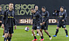 FC Spear warm up during a Nexon Icons Match preliminary event at Seoul World Cup Stadium in western Seoul on Saturday. [YONHAP]