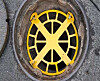 A manhole in Busan fitted with a fall-prevention device [BUSAN METROPOLITAN CITY]