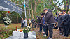 The bereaved family members of Korean victims of Japan's wartime forced labor at the Sado mine complex during World War II, along with other South Korean participants, pay silent tribute on Monday at a site that once served as lodging for Korean forced laborers near the Sado gold and silver mines on Sado Island, off Japan's west coast. Seoul officials, including Korean Ambassador to Japan Park Cheol-hee, and the family members held a separate memorial ceremony to honor the victims after boycotting a Japan-hosted event due to Tokyo's apparent insincerity in fulfilling its pledge to remember the victims. [YONHAP]