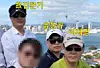 The 2015 photo of then-Seongnam Mayor Lee Jae-myung, right, with the late Kim Moon-ki, left, that was taken during a business trip to Australia and New Zealand. [SCREEN CAPTURE]