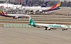 An Air Seoul airplane seen at the Incheon International Airport on April 16, 2019 [YONHAP]